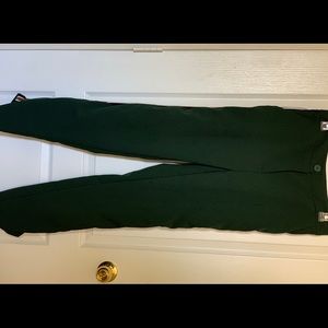 Lulus - Private Jet Green Stripes Track Pants